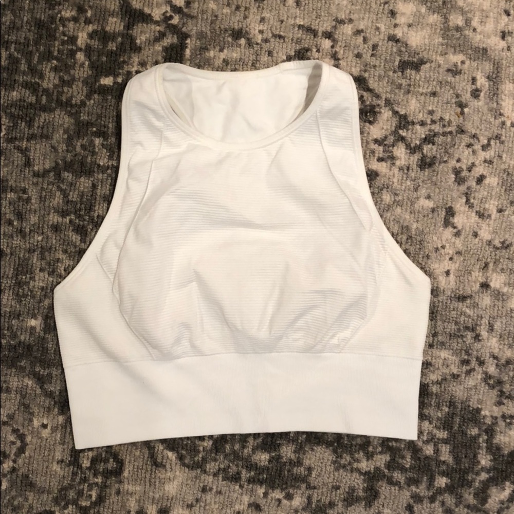 White Lululemon Bra, Size 8